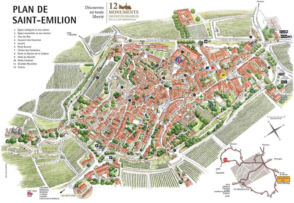 Appartamento Logis Loiseau Avec Terrasse Saint-Émilion Esterno foto